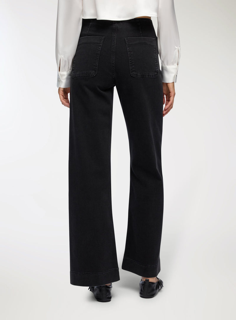 Jeans con tasche applicate wide leg