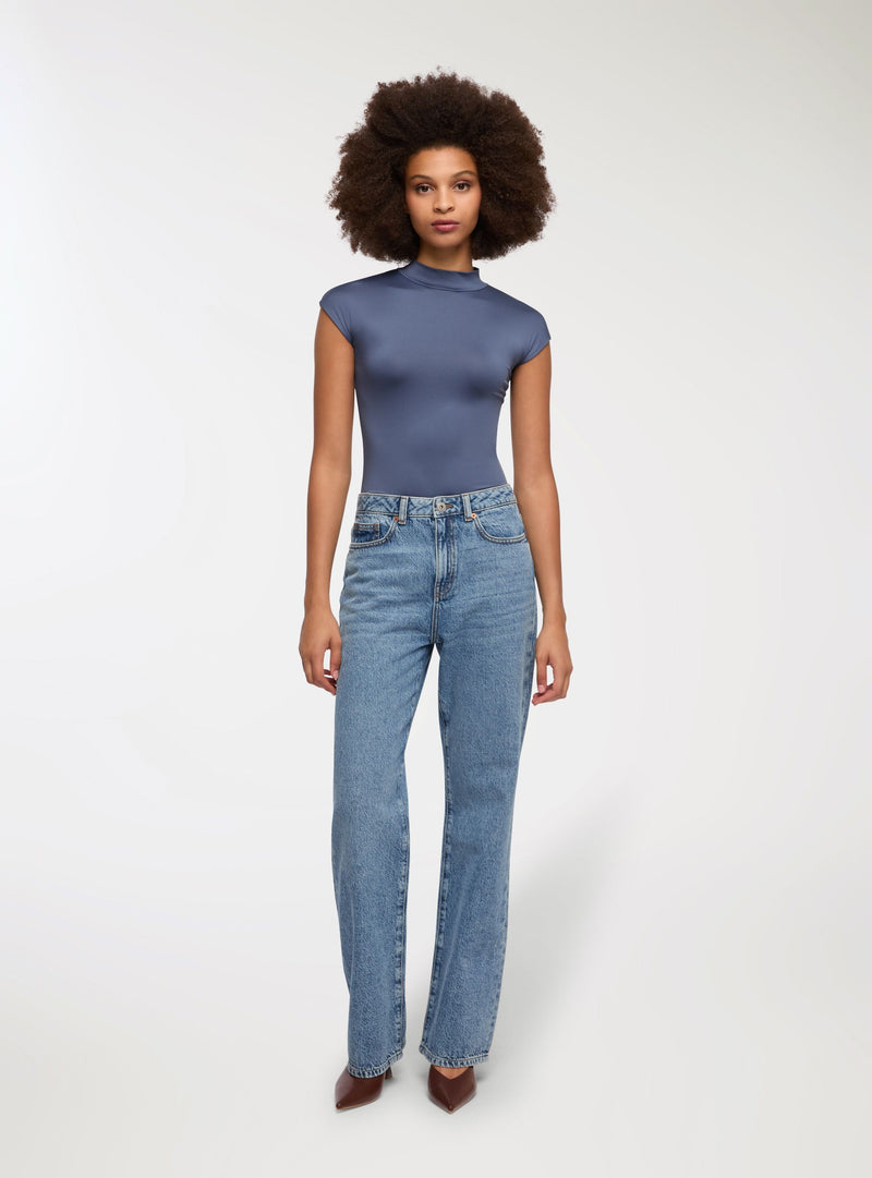 Jeans straight - Blu denim medio