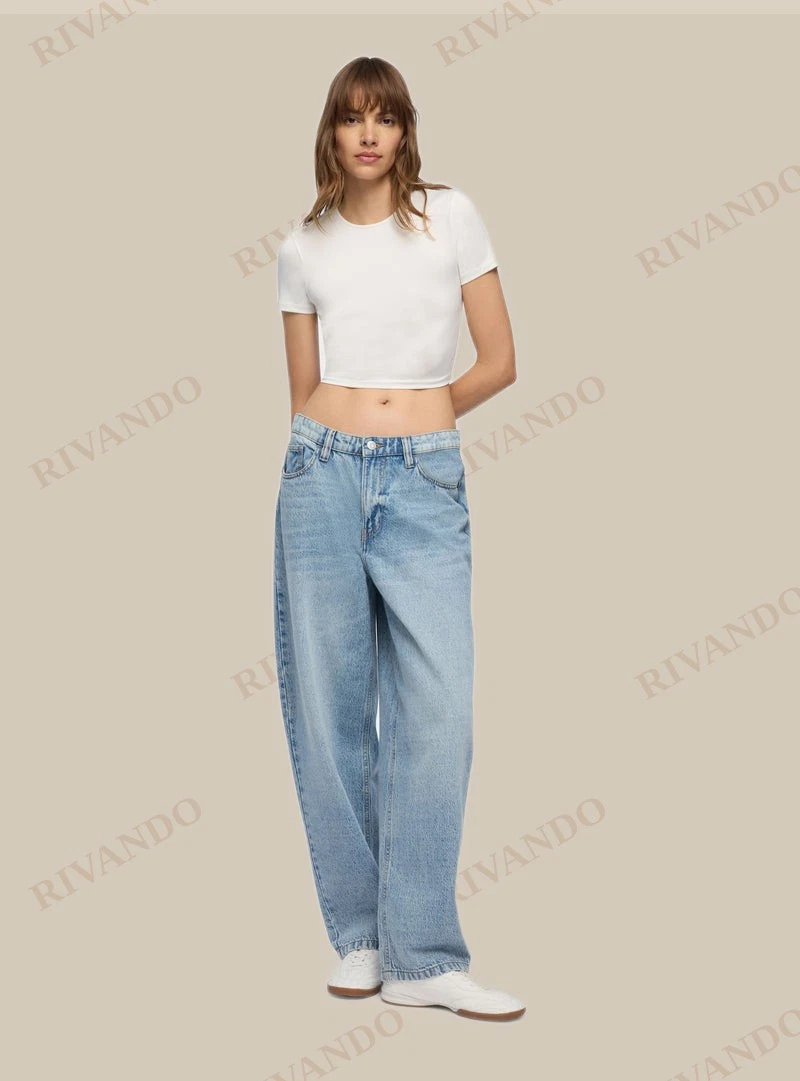 Jeans chiari balloon fit - Blu denim chiaro