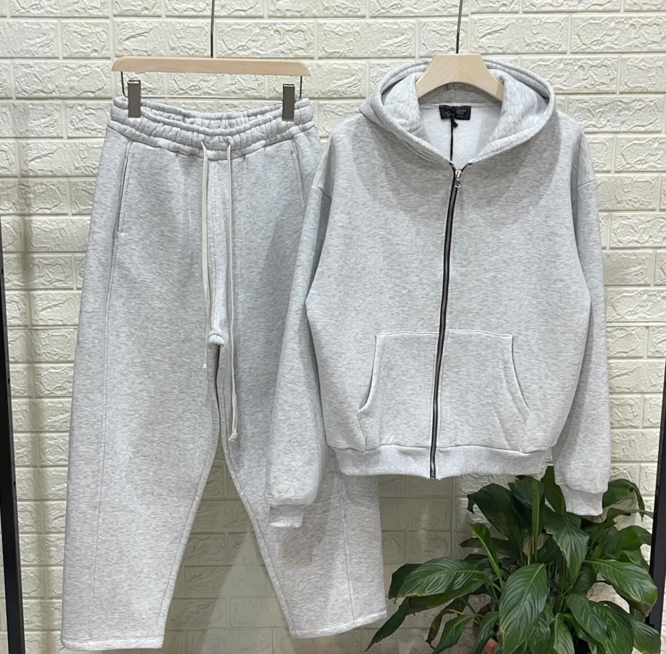 Coordinato Felpa e Pantalone "Grigio Nike"