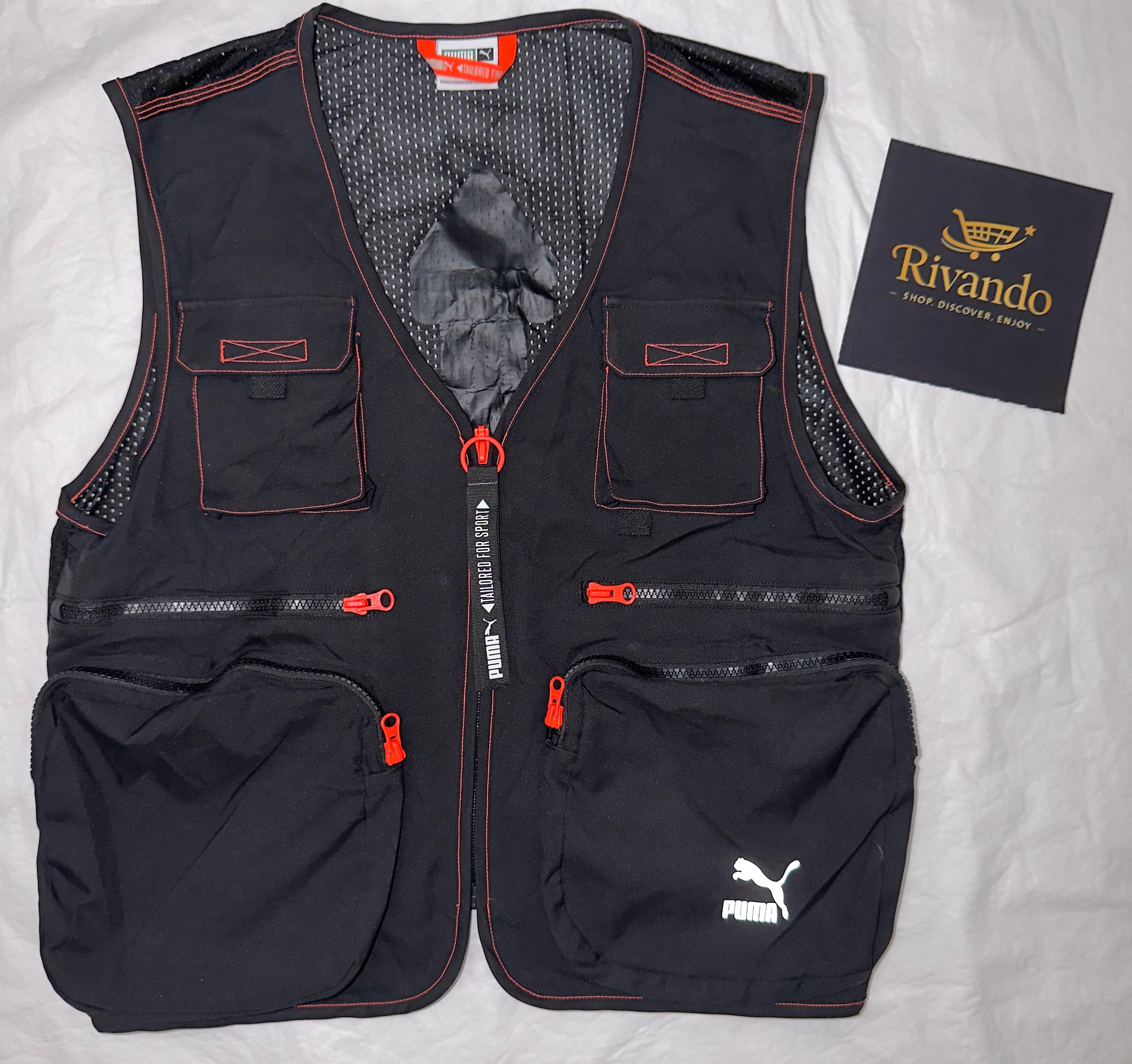 Gilet Puma Tailored for Sport – Nero/Arancione